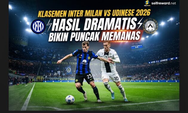 Klasemen Inter Milan vs Udinese 2026 Hasil Dramatis Bikin Puncak Memanas