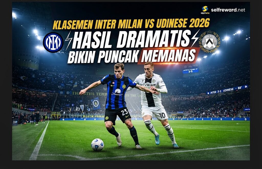 Klasemen Inter Milan vs Udinese 2026 Hasil Dramatis Bikin Puncak Memanas