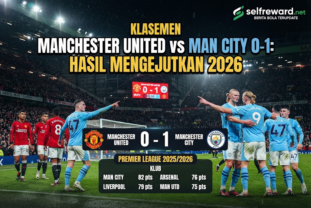 Klasemen Manchester United vs Man City: Hasil Mengejutkan 2026