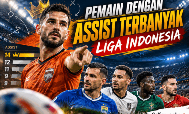 Pemain dengan Assist Terbanyak Liga Indonesia, Mengejutkan!